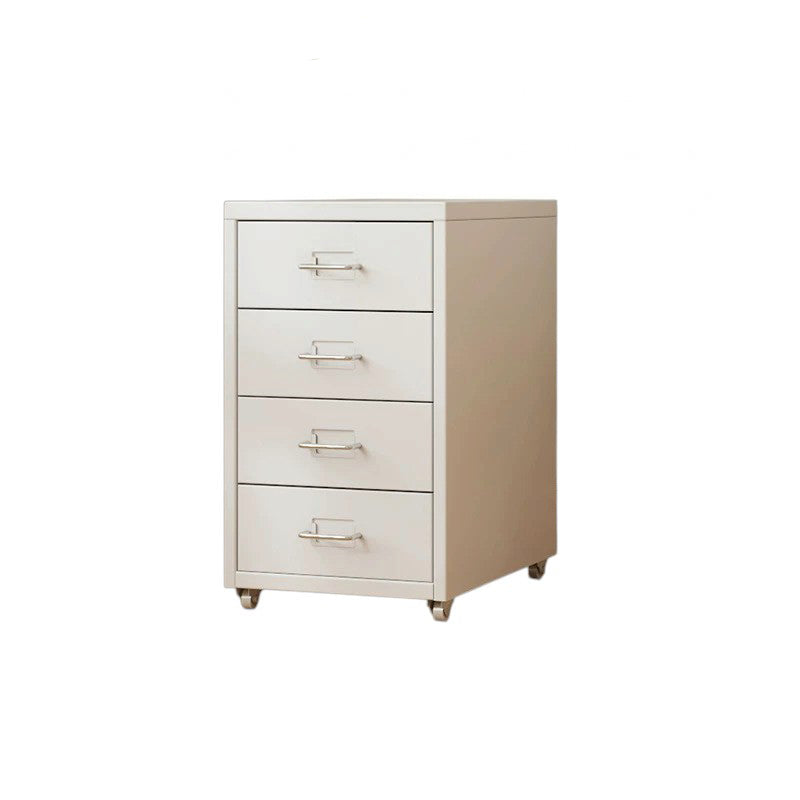 ArvionFurn Metal Storage Cabinet on Wheels, Mobile Steel Drawer Unit for Home or Office