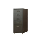 ArvionFurn Metal Storage Cabinet on Wheels, Mobile Steel Drawer Unit for Home or Office