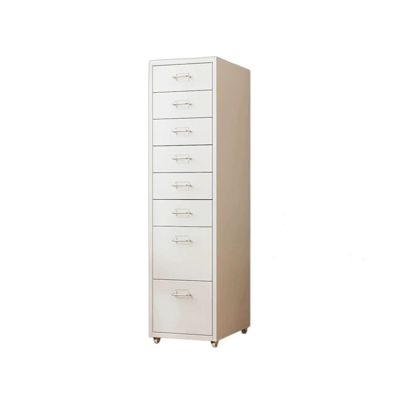 ArvionFurn Metal Storage Cabinet on Wheels, Mobile Steel Drawer Unit for Home or Office