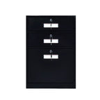 ArvionFurn Heavy-Duty Metal Office Cabinet with Lockable Drawers & Steel Handles