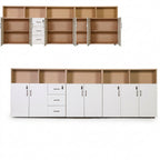 Office Low Storage Cabinet Lockable File Cabinet Drawer Unit 120–320cm