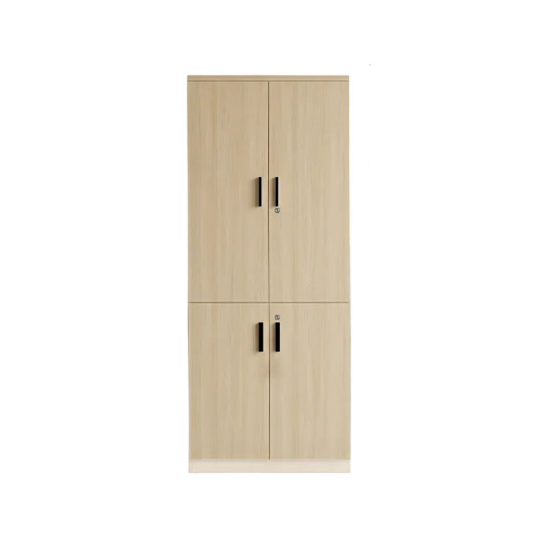 Wood File Cabinet Glass Door Lockable Storage Bookcase 80–480cm