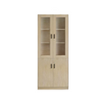 Wood File Cabinet Glass Door Lockable Storage Bookcase 80–480cm