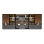 ArvionFurn Executive Office Storage Cabinet with Optional Glass Doors, 80–480cm, Clothes Rail & Large Storage