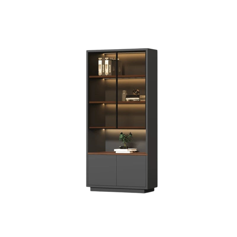 ArvionFurn Executive Office Storage Cabinet with Optional Glass Doors, 80–480cm, Clothes Rail & Large Storage