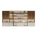 ArvionFurn Executive Office Storage Cabinet with Optional Glass Doors, 80–480cm, Clothes Rail & Large Storage