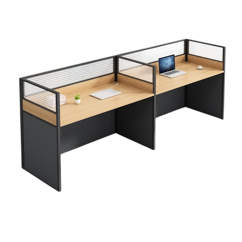 ArvionFurn Modern Office Workstation Desk with Privacy Panel, 1–6 Person