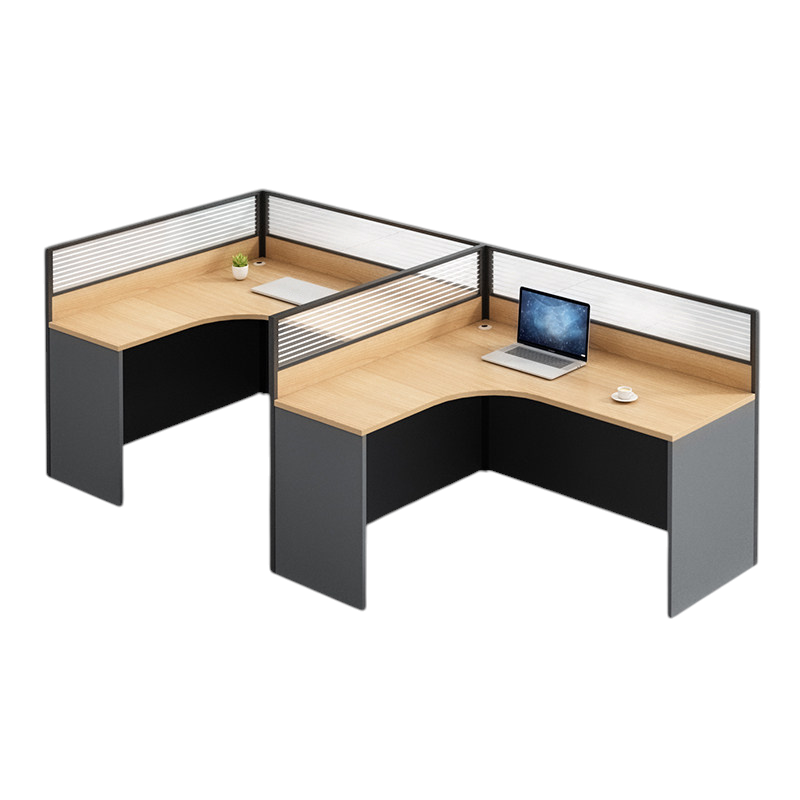 ArvionFurn Modern Office Workstation Desk with Privacy Panel, 1–6 Person