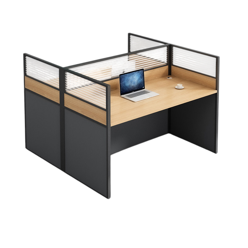 ArvionFurn Modern Office Workstation Desk with Privacy Panel, 1–6 Person