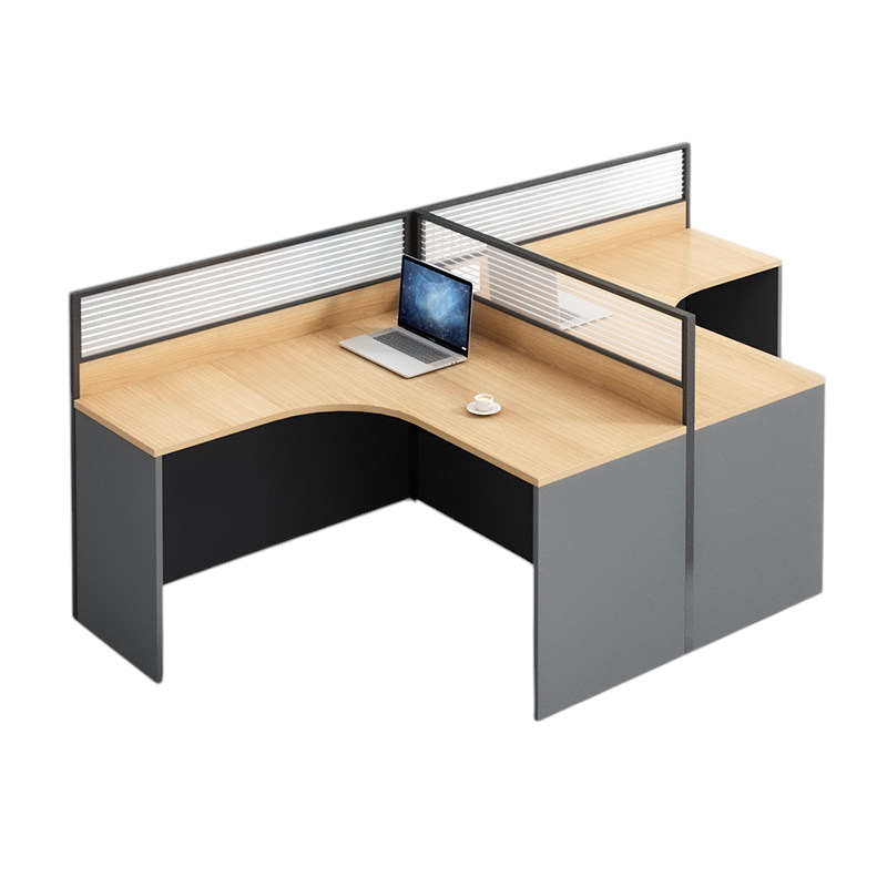 ArvionFurn Modern Office Workstation Desk with Privacy Panel, 1–6 Person