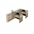 ArvionFurn Office Workstation Desk with Privacy Panels, Single to 6-Person