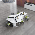 Modern Multi-Person Office Workstation Desk, 3–8 Person Modular Configurations Office Desk