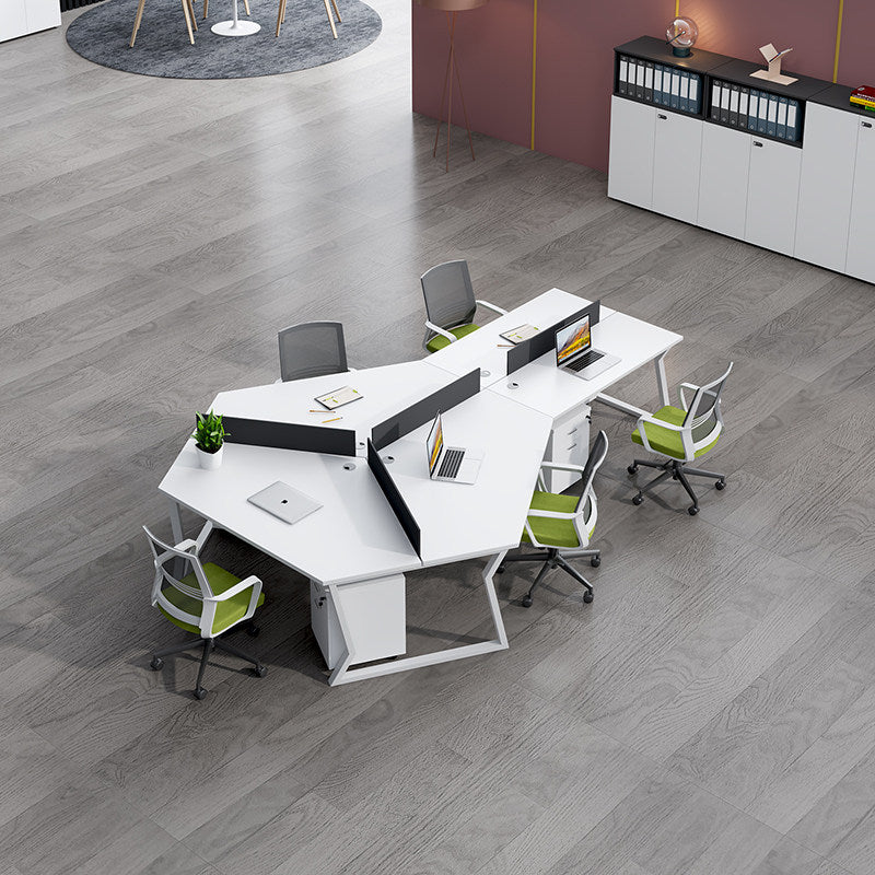Modern Multi-Person Office Workstation Desk, 3–8 Person Modular Configurations Office Desk