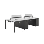 ArvionFurn Modern Office Workstation Desk, 2–6 Person Employee Desk Office Staff Desk