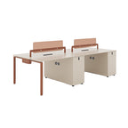 ArvionFurn Modern Office Workstation Desk, 2–6 Person Employee Desk Office Staff Desk
