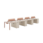 ArvionFurn Modern Office Workstation Desk, 2–6 Person Employee Desk Office Staff Desk
