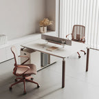 ArvionFurn Team Office Desk Set for 2, 4 or 6 People, Red or Gray Staff Workstation Furniture
