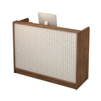 ArvionFurn DIY Pegboard Checkout Counter with Lockable Drawers, 60–120cm, Silent-Glide Storage