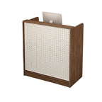 ArvionFurn DIY Pegboard Checkout Counter with Lockable Drawers, 60–120cm, Silent-Glide Storage