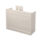 ArvionFurn DIY Pegboard Checkout Counter with Lockable Drawers, 60–120cm, Silent-Glide Storage