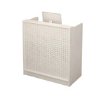 ArvionFurn DIY Pegboard Checkout Counter with Lockable Drawers, 60–120cm, Silent-Glide Storage