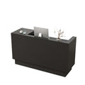 Vintage Reception Desk Counter 100–240cm Solid Wood Construction
