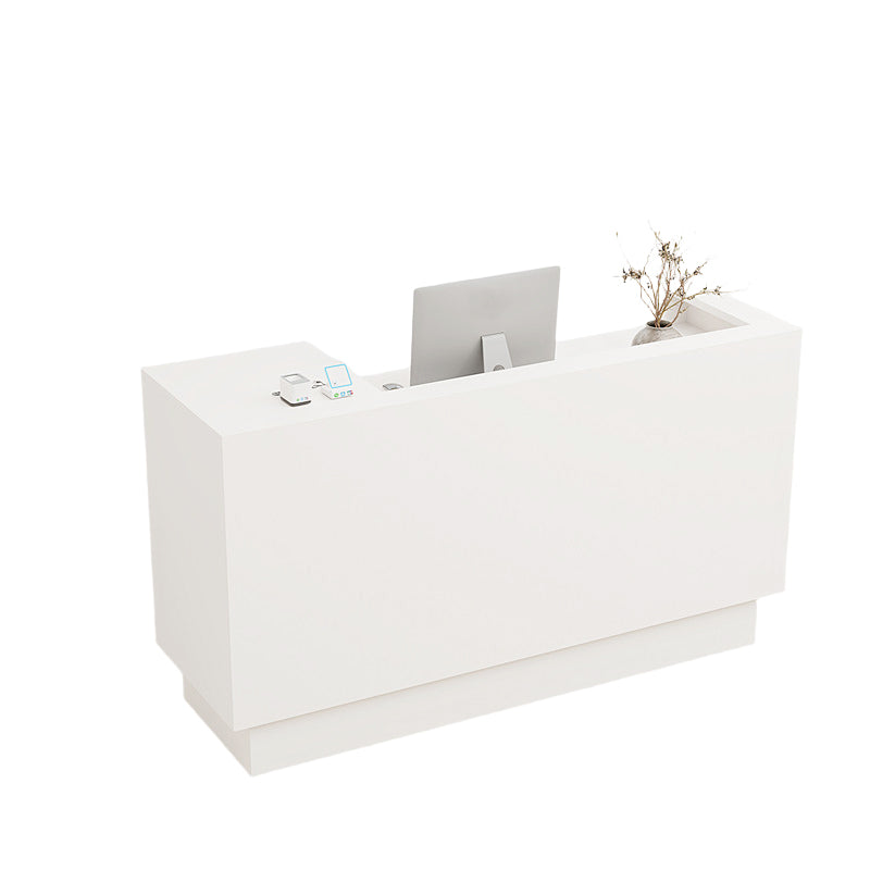 Vintage Reception Desk Counter 100–240cm Solid Wood Construction