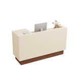 Vintage Reception Desk Counter 100–240cm Solid Wood Construction