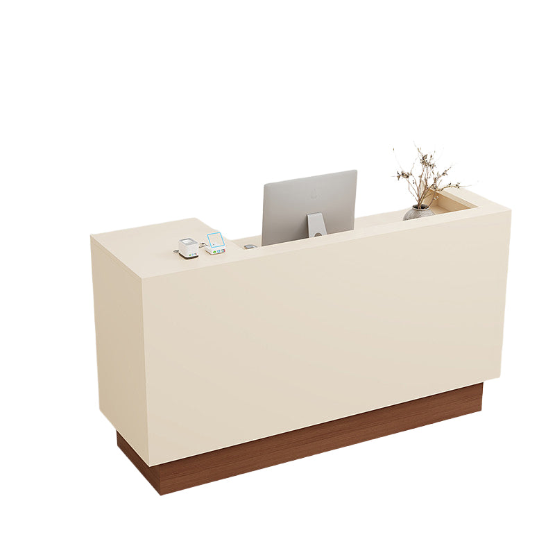 Vintage Reception Desk Counter 100–240cm Solid Wood Construction