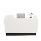 Vintage Reception Desk Counter 100–240cm Solid Wood Construction