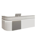 ArvionFurn Modern Corner Checkout & Service Counter with LED Accent Lighting, 120–450cm