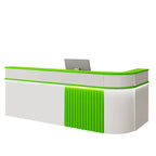 ArvionFurn Modern Corner Checkout & Service Counter with LED Accent Lighting, 120–450cm