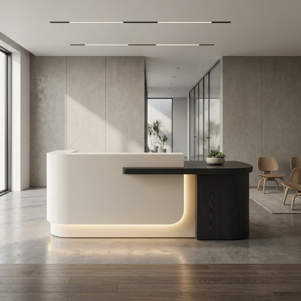 Modern Reception Desk Retail Counter Salon Front Desk 120–420cm