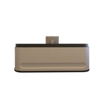 Cream Style Curved Reception Desk Retail Counter 100–400cm MDF