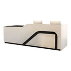 Modern Retail Counter Reception Desk Lacquer Finish 120–500cm