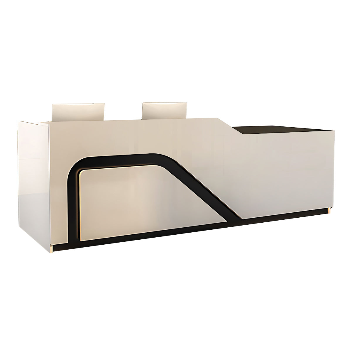 Modern Retail Counter Reception Desk Lacquer Finish 120–500cm