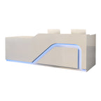 Modern Retail Counter Reception Desk Lacquer Finish 120–500cm