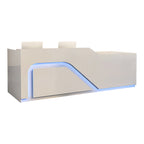 Modern Retail Counter Reception Desk Lacquer Finish 120–500cm