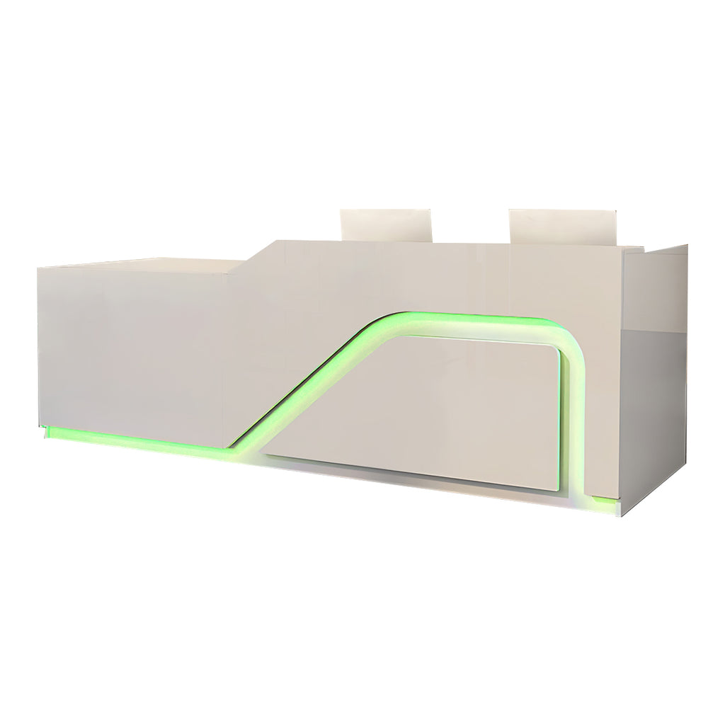 Modern Retail Counter Reception Desk Lacquer Finish 120–500cm