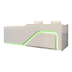 Modern Retail Counter Reception Desk Lacquer Finish 120–500cm