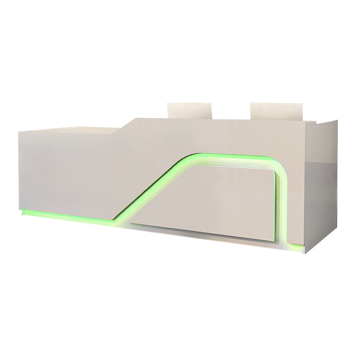 Modern Retail Counter Reception Desk Lacquer Finish 120–500cm