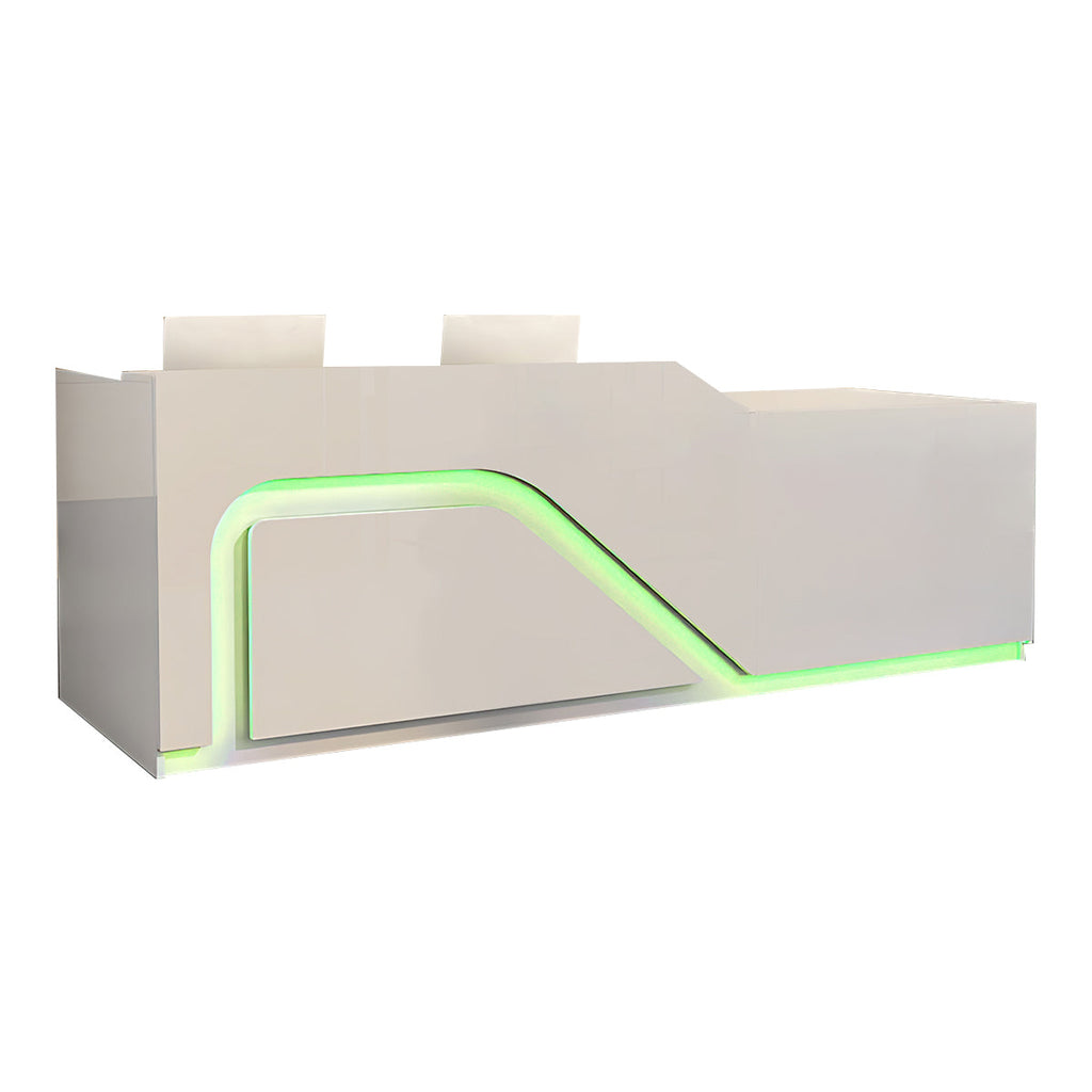 Modern Retail Counter Reception Desk Lacquer Finish 120–500cm
