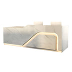Modern Retail Counter Reception Desk Lacquer Finish 120–500cm