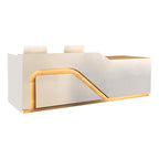 Modern Retail Counter Reception Desk Lacquer Finish 120–500cm