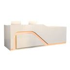 Modern Retail Counter Reception Desk Lacquer Finish 120–500cm