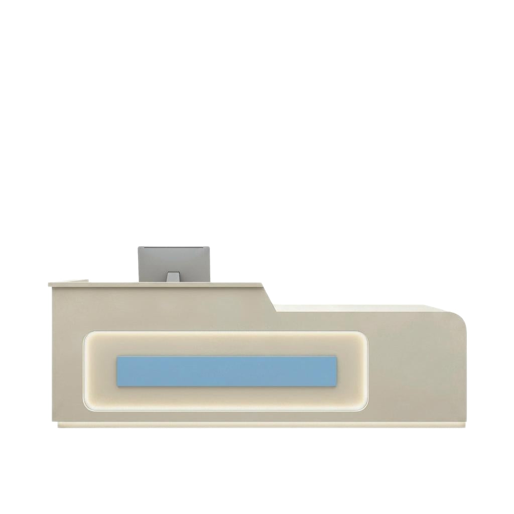 Modern Reception Desk Retail Counter Lacquer 100–300cm No Assembly