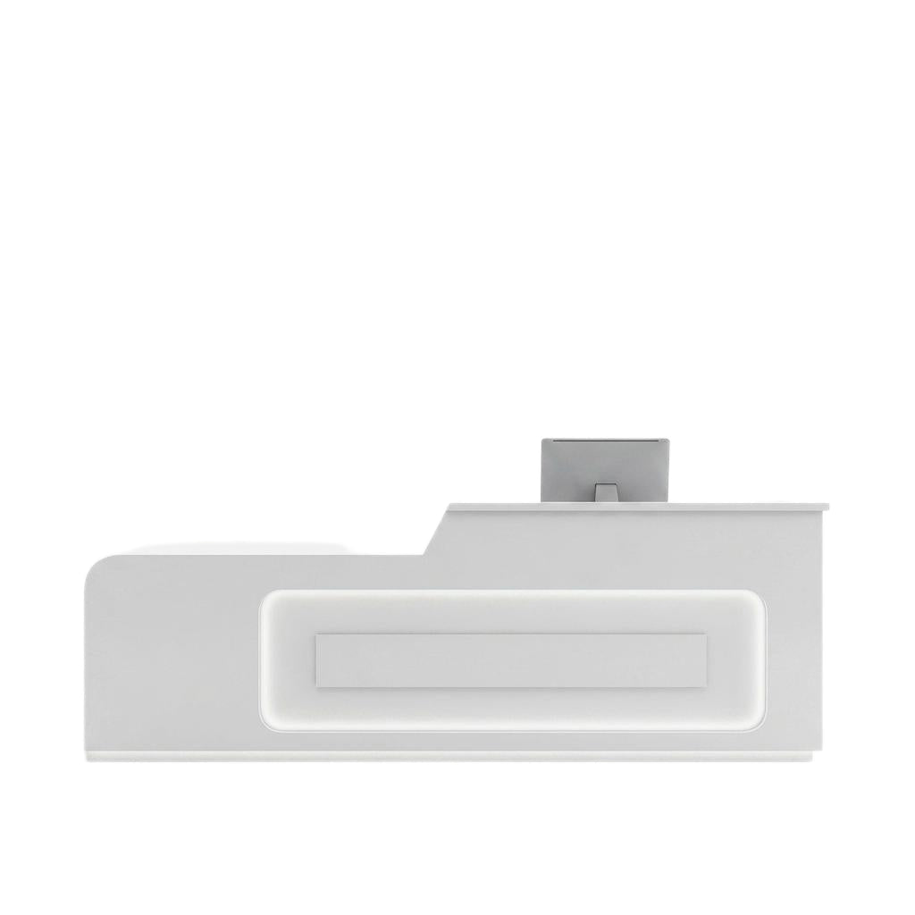 Modern Reception Desk Retail Counter Lacquer 100–300cm No Assembly