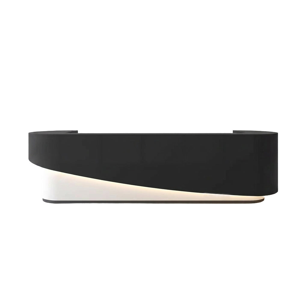 Modern Reception Desk with LED Lighting for Salon, Hotel, Retail