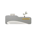 Modern Reception Desk Counter White Marble 120–400cm Wood Panel