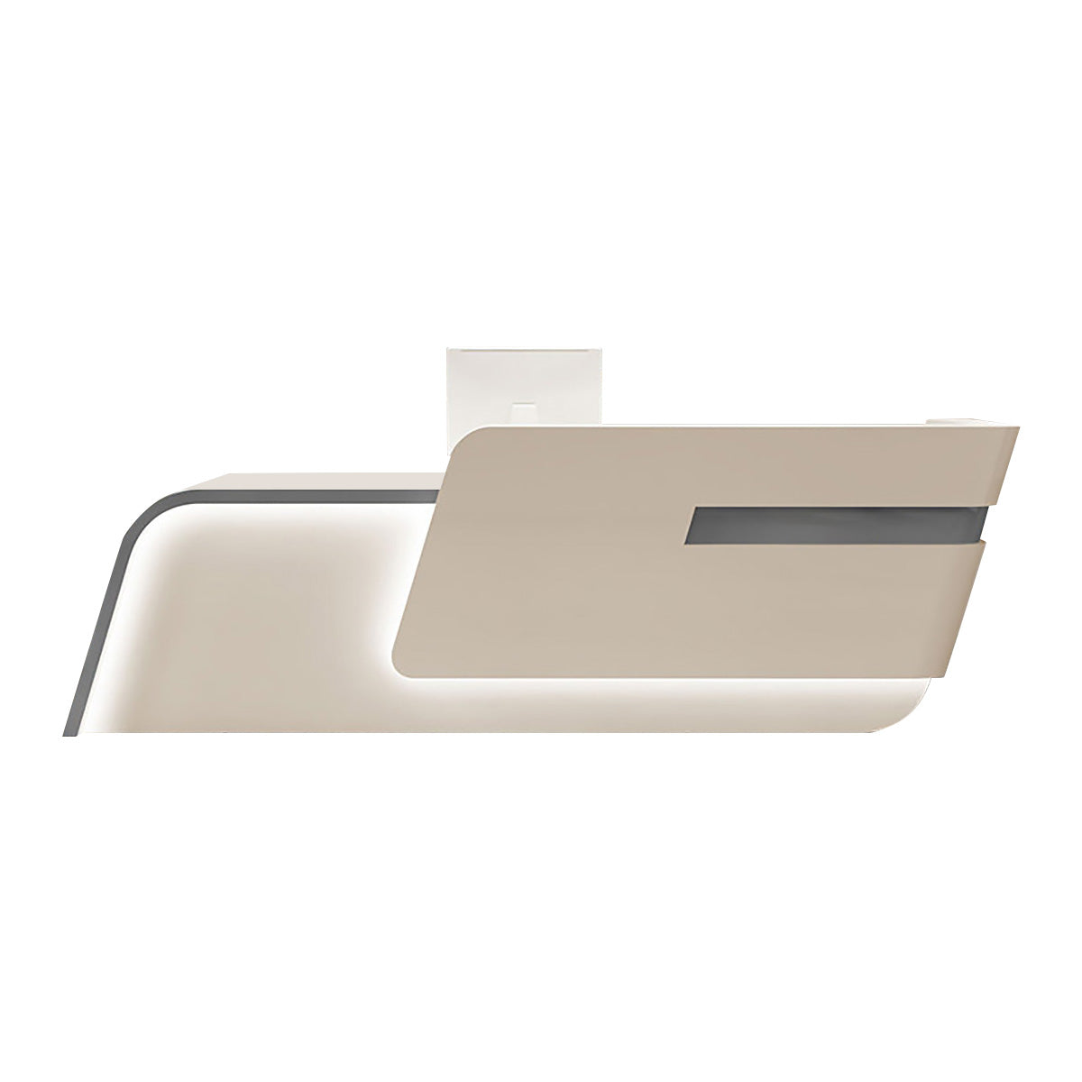Modern Reception Desk Counter Lacquer 120–480cm Custom Logo
